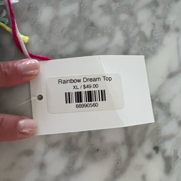 Miss Sparkling - COLORFUL SUMMER CROCHET TASSEL TRIM TOP xl nwt - Picture 8 of 9